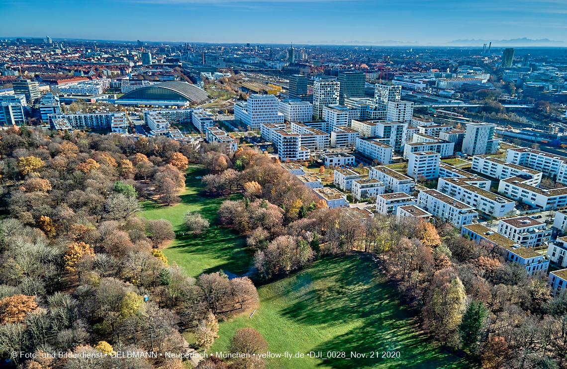 21.11.2020 - Hirschgarten mit Paketposthalle in München